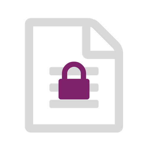 Image - A document with a lock icon.