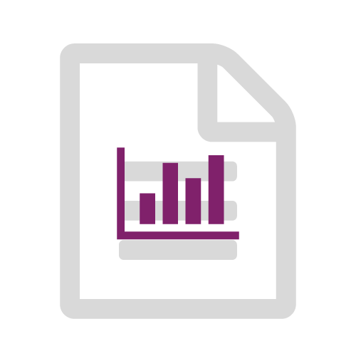 Image - A document with a bar graph icon.