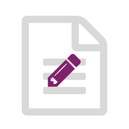 Image - A document with a pen icon.